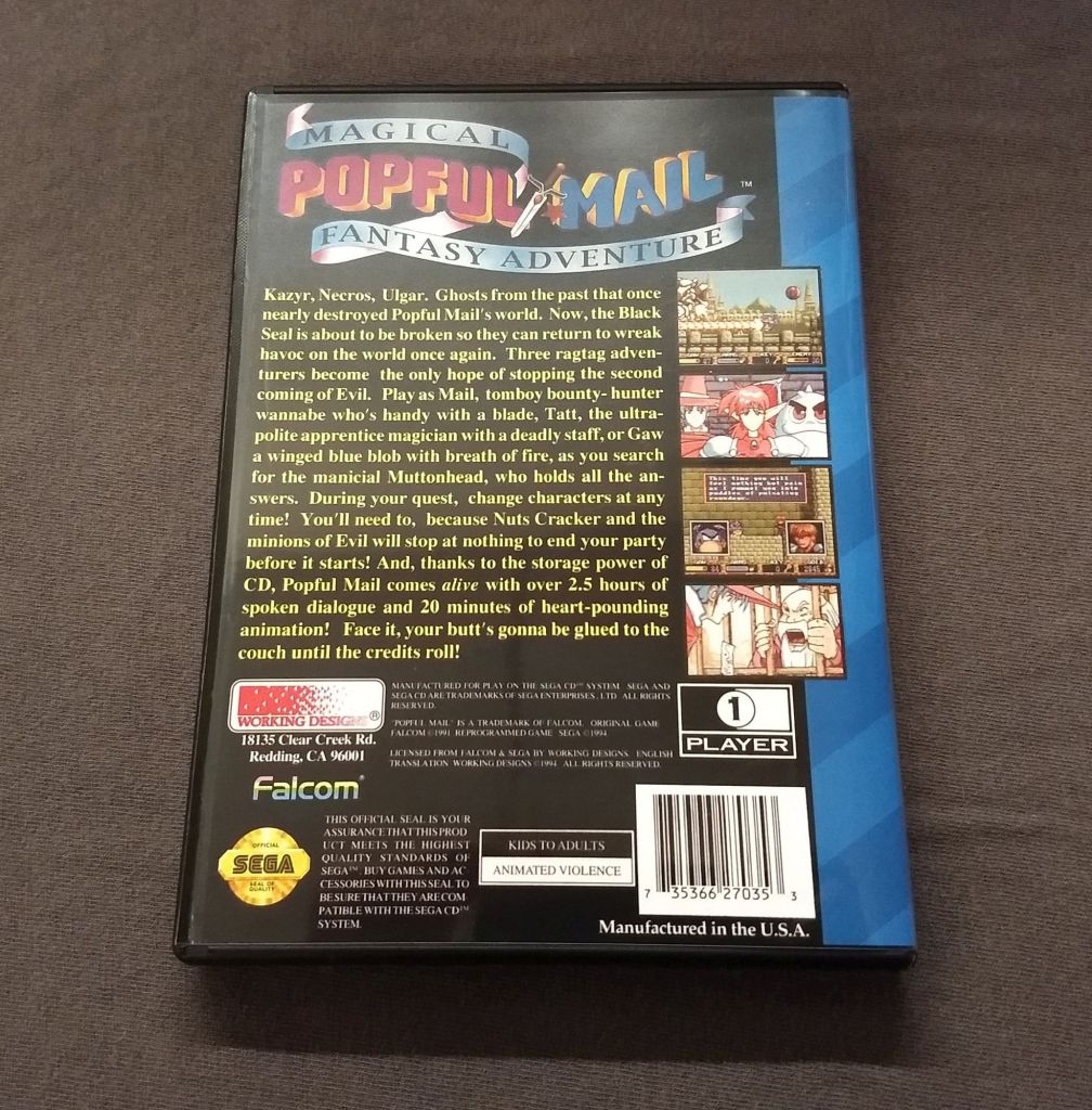 Popful Mail Sega CD Reproduction