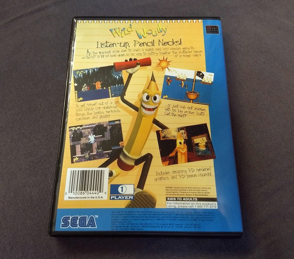 Wild Woody Sega CD Reproduction