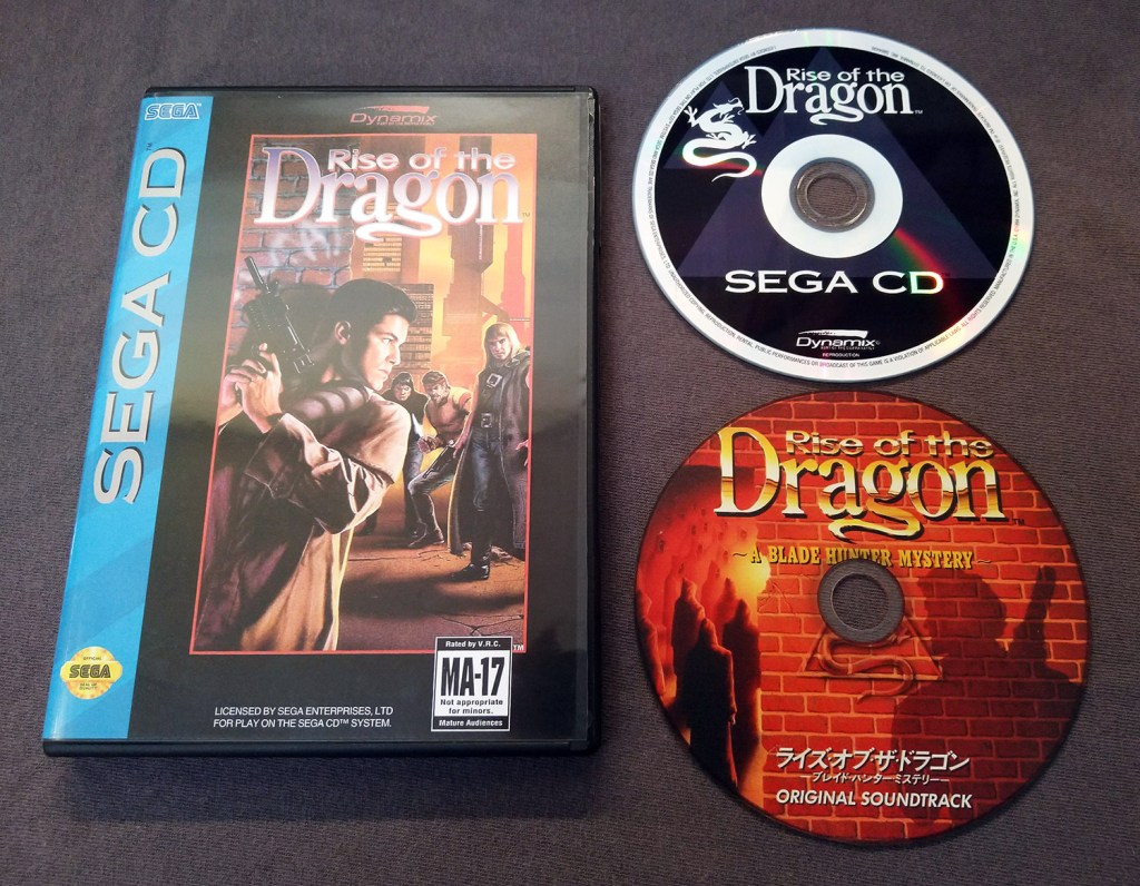 Rise of the Dragon Sega CD Reproduction
