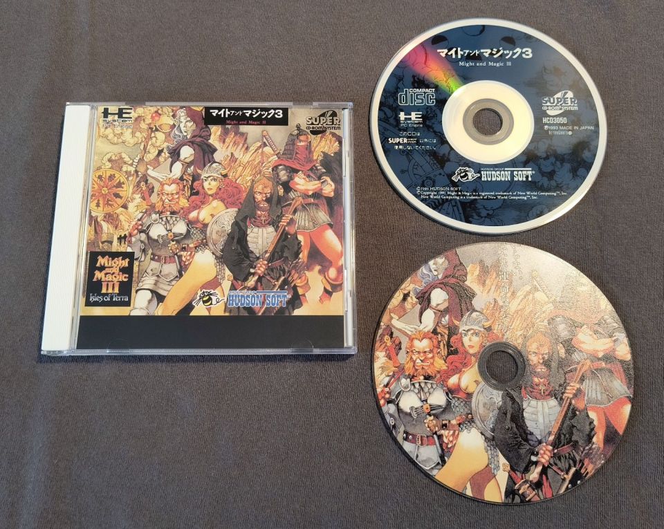 Might and Magic III: Isles of Terra TurboGrafx-CD Reproduction