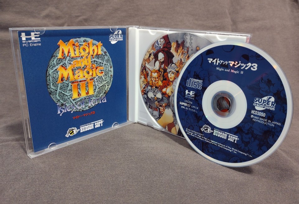 Might and Magic III: Isles of Terra TurboGrafx-CD Reproduction