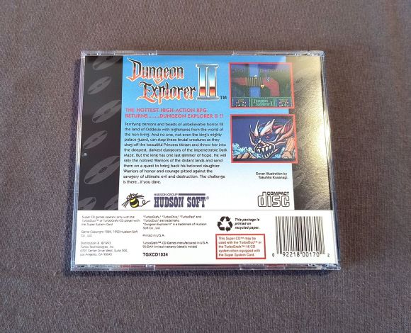 Dungeon Explorer II TurboGrafx-CD Reproduction