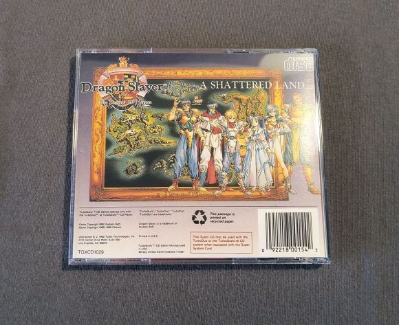 Dragon Slayer: The Legend of Heroes TurboGrafx-CD Reproduction