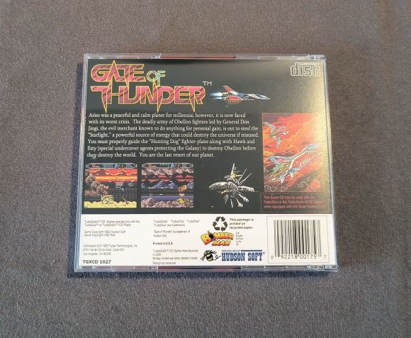 Gate of Thunder 4 in 1 TurboGrafx-CD Reproduction