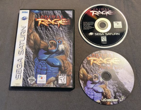 Primal Rage Sega Saturn Reproduction