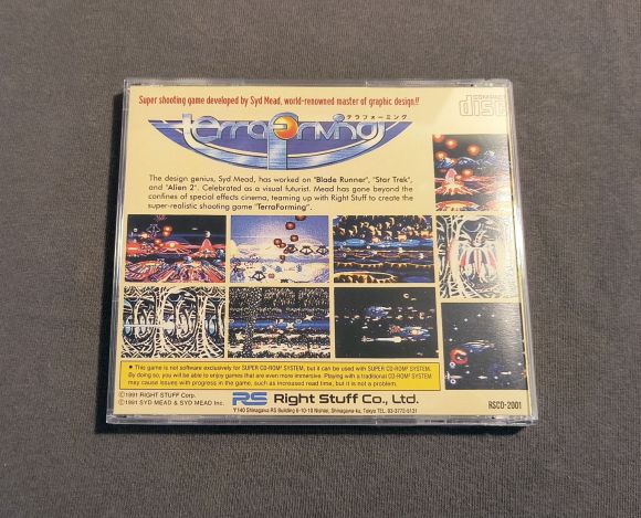 Syd Mead’s Terraforming TurboGrafx-CD Reproduction