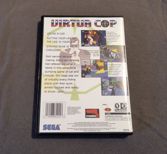 Virtua Cop Sega Saturn Reproduction