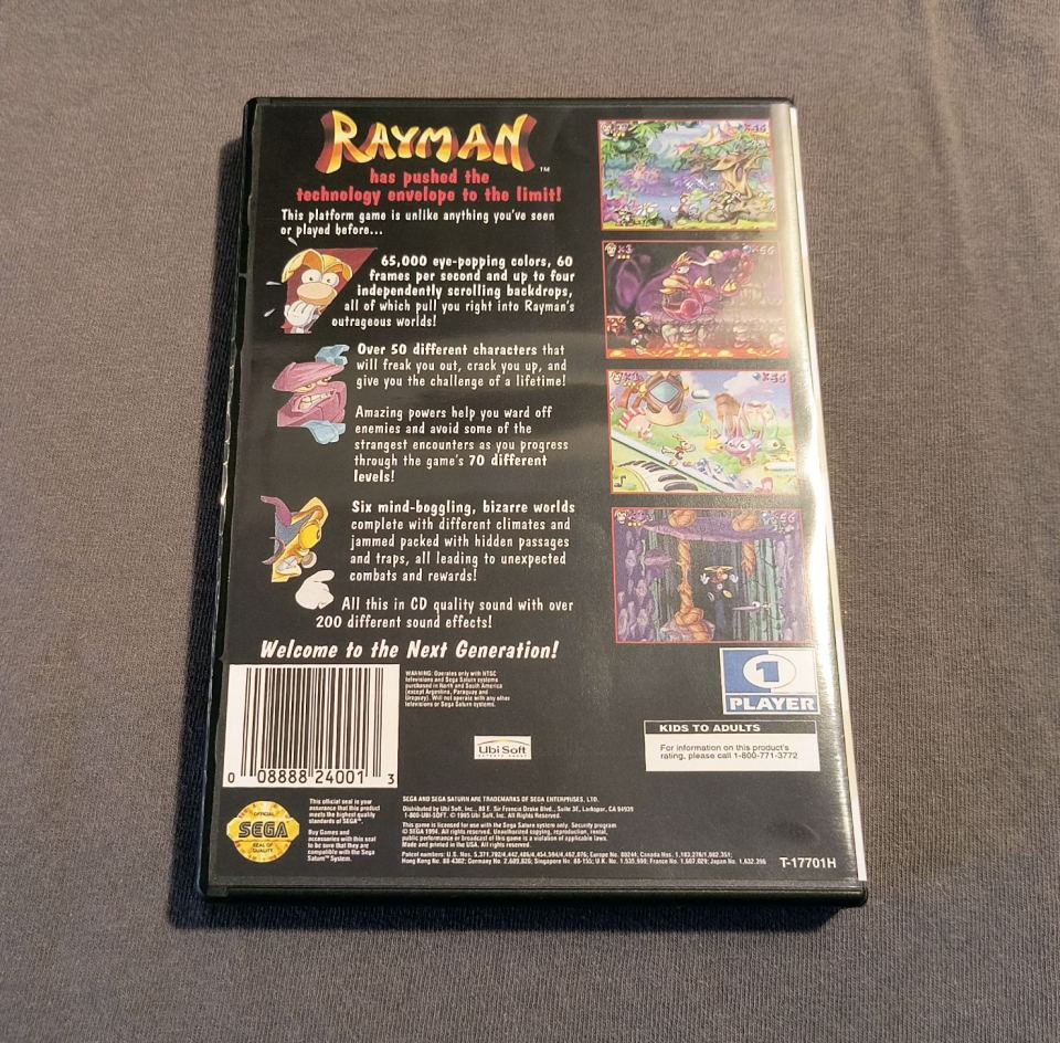 Rayman Sega Saturn Reproduction