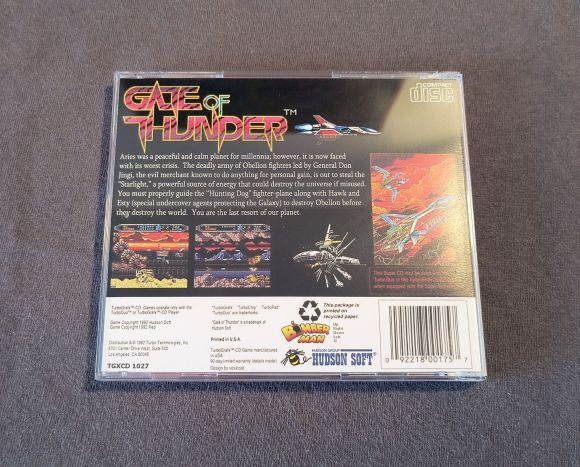 Gate of Thunder 4 in 1 TurboGrafx-CD Reproduction (US)