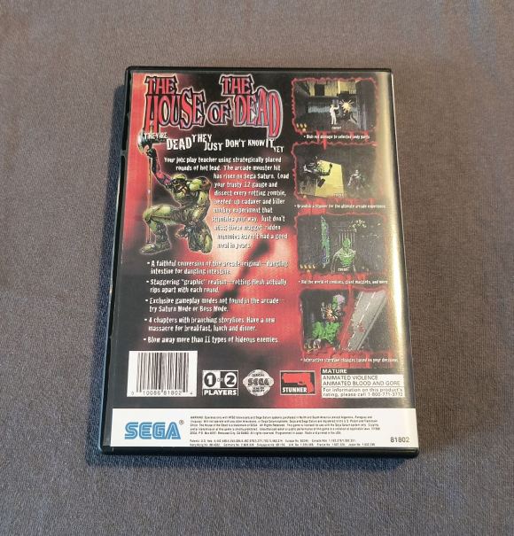 House of the Dead Sega Saturn Reproduction