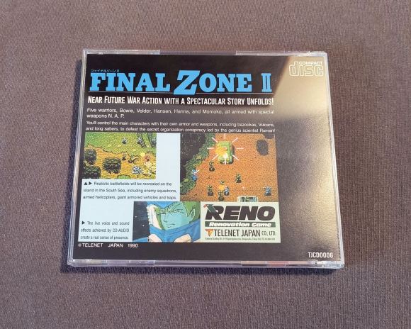 Final Zone II TurboGrafx-CD Reproduction