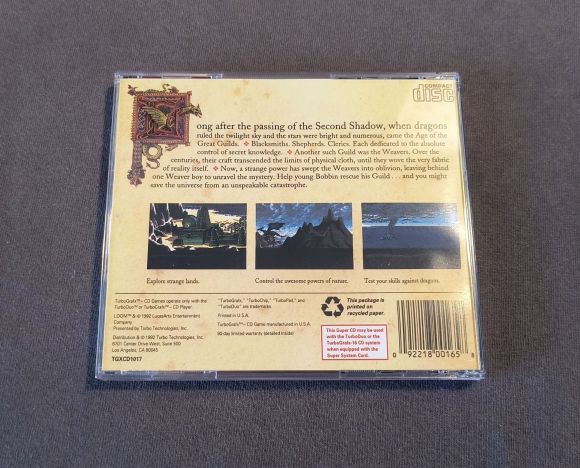 Loom TurboGrafx-CD Reproduction