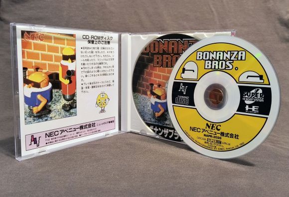 Bonanza Bros. PC Engine CD Reproduction