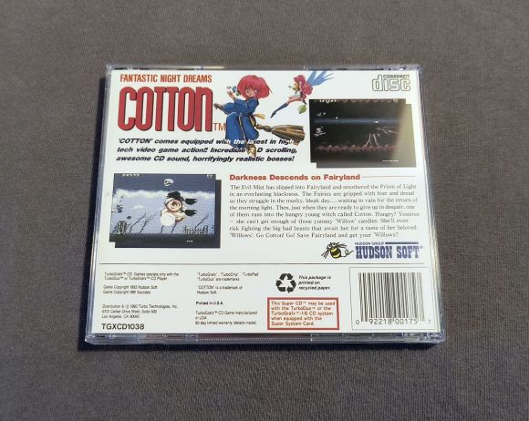 Cotton: Fantastic Night Dreams TurboGrafx-CD Reproduction (US)