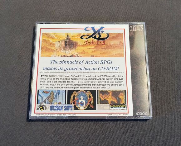 Ys Book I & II TurboGrafx-CD Reproduction (US game, JP style art)
