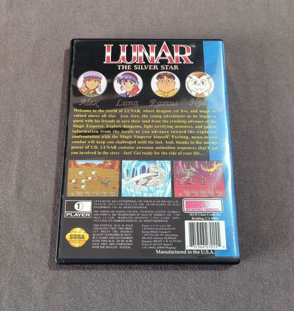 Lunar: The Silver Star Sega CD Reproduction (Un-Worked Designs)