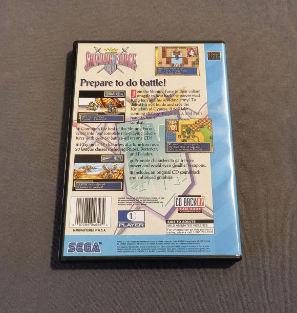 Shining Force CD Sega CD Reproduction